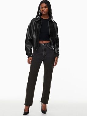 AGOLDE ’90s Pinch Waist Straight Leg Jeans Black High Rise 26